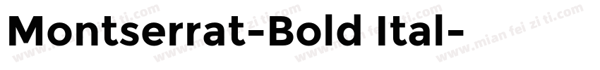 Montserrat-Bold Ital字体转换